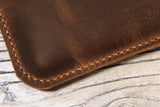 Personalized leather sleeve pouch for Kobo Sage Forma Clara HD
