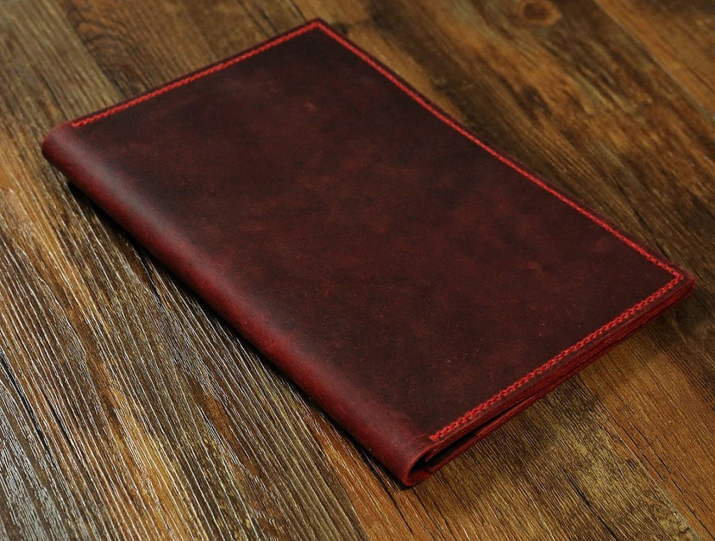 Leather A5 Sketchbook Cover Personalised Artist Gifts, Vertical