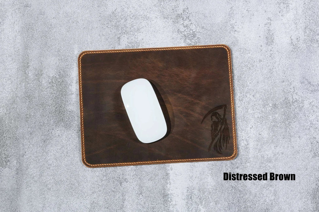 Real Leather mousepad mouse pad with non-slip back
