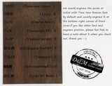 Retro leather A4 4 ring binder folder