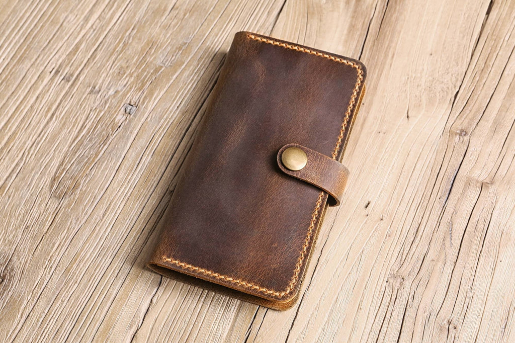 Personalized leather galaxy s10 plus case wallet 