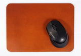 Thick vegetable tanned leather mouse pad mat