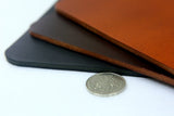Thick vegetable tanned leather mouse pad mat