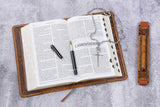 Tooled leather cover case for holy bible KJV