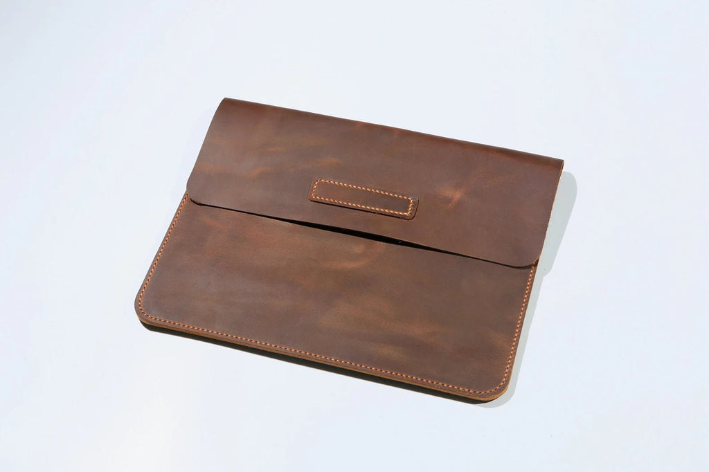 Veg tan leather Wacom tablet case sleeve – DMleather