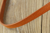 vegetable tanned leather compact camera neck strap