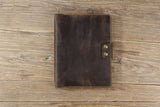 Vintage A4 leather portfolio case binder 4 ring