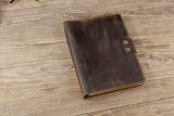 Vintage A4 leather portfolio case binder 4 ring