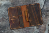 leather travel wallet