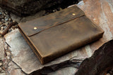 Vintage leather document holder case bag