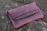 purple women card wallet