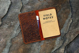 Vintage women embossing leather field notes cover 3.5 x 5.5 inch